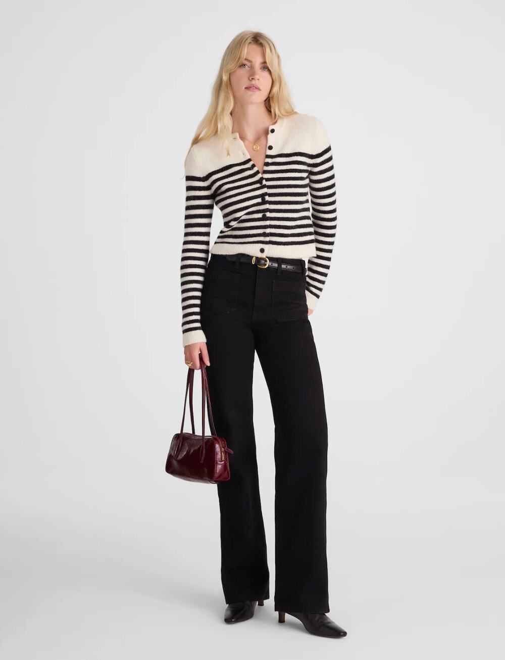 Madewell The Petite Cleo Straight Jean Black Rinse Wash Rigid US 25P NWT